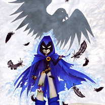 Zombie Raven Teen Titans print