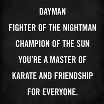 Dayman Lyrics - It's Always Sunny in Philadelphia - Wood Block Art Print