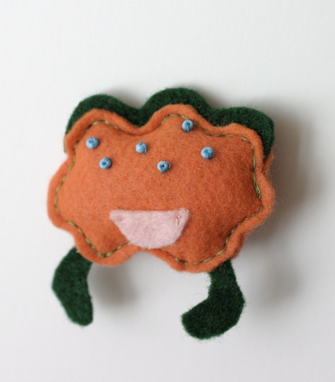 Tiny Monster Friend--Orange Cloud Guy