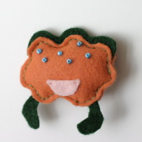 Tiny Monster Friend--Orange Cloud Guy