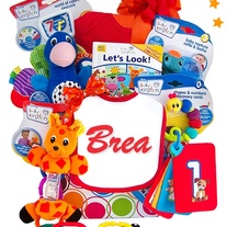  Baby Einstein "The Fast & the Curious" Baby Gift Basket - Personalized