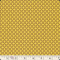 Fat Quarter Retro-Spective Mustard Crosses/R64