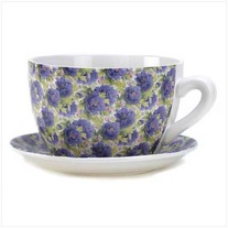 #13935 Lavender Rose Teacup Planter