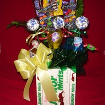 Junior Mint candy edible candy bouquet