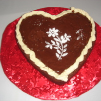 Heart shape chocolate Brownie
