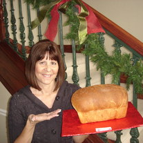 Home made white bread with butter