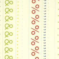 Fat Quarter-Moda Punctuation Marks Cream/2140218