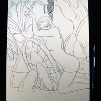 Jungle Queen Pen & Ink Original Art