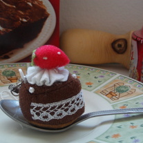 Kawaii Chocolate Cake Slice Cellphone Plush