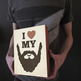 I Love My Beard Wood Block Art Print - Thumbnail 2
