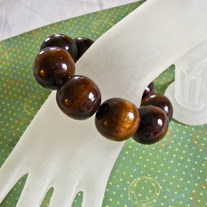 Wooden Chunks Stretch Bracelet