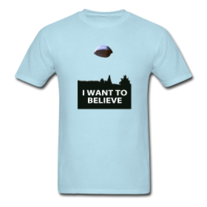 UFO I Want To Believe Mens T Shirt S-XXL