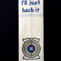 Wheatley cross stitch bookmark