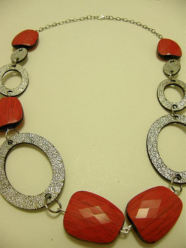 Red & Silver Necklace