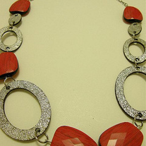 Red & Silver Necklace