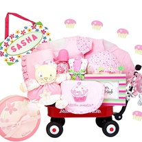 Personalized "Welcome To The World Cupcake"Radio Flyer Wagon - FREE PERSONALIZATION INCLUDED  