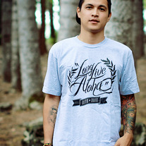 "Long Live Aloha" Tee - Heather Grey 