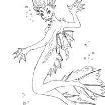 Born of the Sea Merwoman- Print