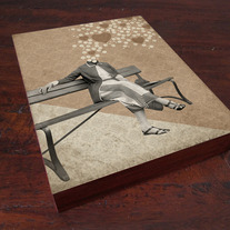 She Thought of Love - Wood Block Art Print