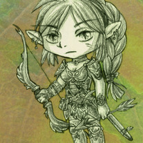 ACEO Chibi Ranger- limited edition print