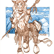 Centaur Woman of the Mountains- Print