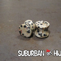 Dalmatian Jasper Stone Saddle Plug