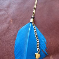 SAO PAULO Blue Feather Earring