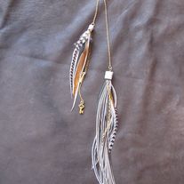 SAHARA Brown Feather Earring