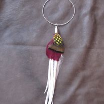 HAVANA Deep Purple Feather Earring