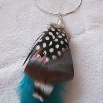 HAVANA Teal Feather Earring