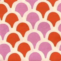 Fat Quarter-Moda's Sugar Pop Orange Raindrop/1806622
