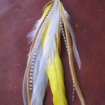 SAO PAULO Yellow Feather Earring