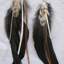 SAHARA Black Feather Earring