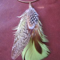 HAVANA Lime Feather Earring