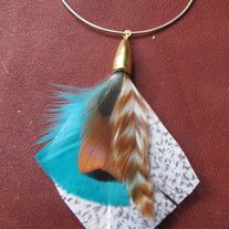 HAVANA Speckled Feather Earring