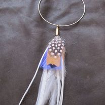 HAVANA Periwinkle Feather Earring