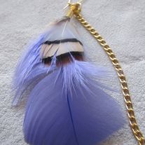 HAVANA Periwinkle Feather Earring