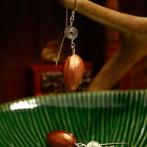 Phostoq Pistachio Bull's Eye Earrings