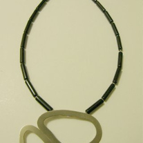 Life Necklace with Black Beads