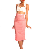 button-up halter bra top!