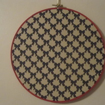 10 Inch Nautical Bows & Hearts Hoop Art