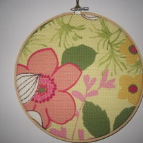 8 Inch Floral Maria Hoop Art