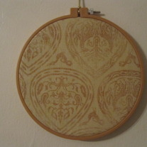 7 Inch Caramel Tribal Hoop Art
