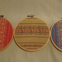 5 Inch Abuela Floral Hoop Art Set