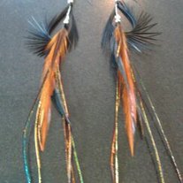 Long Feather Earrings