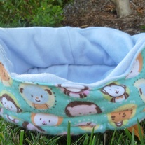 Cuddle Cup - Cuddly Critters Flannel & Soft Blue Fleece