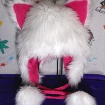 Furry Kitty Hat - Child Size