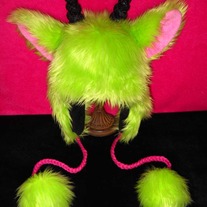 Furry Monster Hat - Child Size