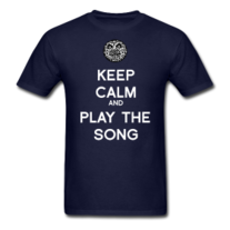 Termina Moon Keep Calm And Play The Song Mens T Shirt S-XXL