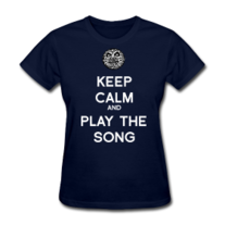 Termina Moon Keep Calm And Play The Song Womens T Shirt S-XXL